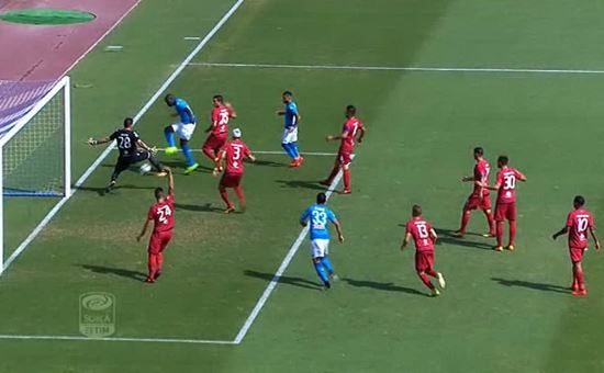 il terzo gol del napoli segnato da koulibaly