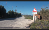 slalom tra le buche protesta al depuratore di is arenas