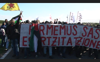 manifestazione di capo frasca 54 denunce per i violenti scontri di novembre