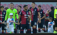 cagliari senz armi al san paolo napoli troppo forte per i rossobl
