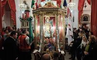 il ritorno del santo nella chiesetta di stampace