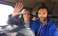 in elicottero per conoscere meglio la cantina di santa maria la palma