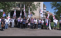 oristano sit in pro doddore libert per il patriota meloni