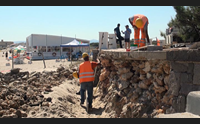 platamona a due anni dal crollo si ricostruisce la rotonda