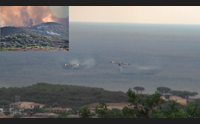 pomeriggio di fuoco paura in gallura case evacuate ad agrustos