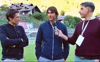 daniele conti tra fabiano gaggini e alberto masu durante l intervista