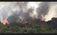 incendi nel sulcis paura a carbonia case evacuate a cortoghiana