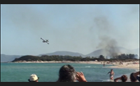inferno di fuoco a muravera e quartu evacuati alberghi e spiagge