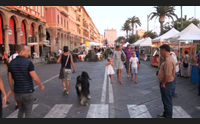gazebo e bancarelle festa paesana per i love via roma
