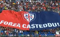 il cagliari inaugura leo stadio provvisorio sardegna arena