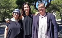 ambra pintore con stefania costa e bepi vigna