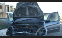 terralba polizia locale nel mirino a fuoco l auto del comandante
