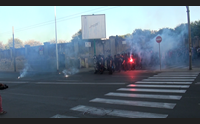 cagliari corteo antifascista contro casapound tensione e disordini