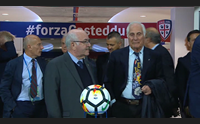 tavecchio a cagliari qui per vedere i rossobl alla sardegna arena