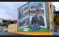 assemini un grande murale per raccontare pagine di storia