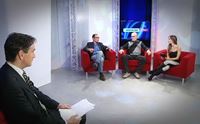stefano fioretti con gli ospiti durante la diretta