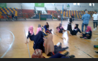 dalla sardegna in palestina per insegnare il volley ai giovani