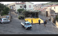 il dietro le quinte del presepe vivente di collinas un paese a lavoro