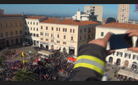 sassari la befana dei vigili del fuoco