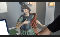 un raro sant efisio del 700 recuperato da un antiquario cagliaritano