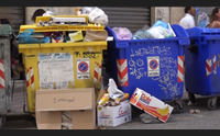 cagliari caos raccolta differenziata cassonetti pieni e spazzatura in strada