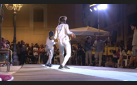 oristano citt della scherma in piazza eleonora italia francia