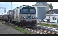 oristano primo treno nel raccordo ferroviario porta le rotaie per rfi