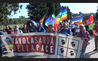 la marcia della pace no alla fabbrica di bombe e alle servit militari