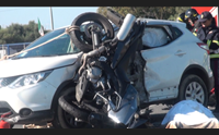 quartucciu scontro auto moto un morto e due feriti