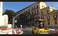 cagliari acensori al palo e lavori eterni nelle vie dello shopping