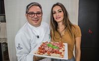 pierpaolo argiolu con valentina caruso ed i culurgiones appena preparati