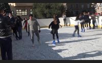 sanluri saluta il nuovo anno con una pista di pattinaggio sul ghiaccio