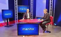 nicola zingaretti e nicola scano in studio