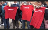 cagliari protesta dei lavoratori ara siamo precari da una vita