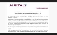 air italy rinuncia ad olbia e attacca soluzione regione una farsa