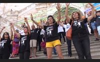 cagliari flash mob sotto il bastione contro la sperimentazione 5g