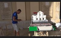 cagliari la festa di bonaria la basilica in 45mila mattoncini lego