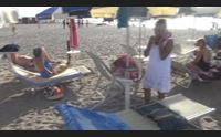cagliari la terza et al poetto tra bagni chiacchiere e ginnastica in acqua