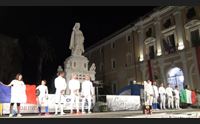 oristano le regine della scherma internazionale in piazza eleonora