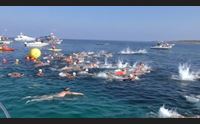 nuoto la carica dei 100 per la traversata carloforte portoscuso