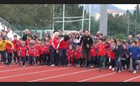 olbia filippo tortu inaugura la pista di atletica del parco noce