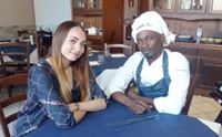 veronica con adam per preparare le specialit della costa d avorio