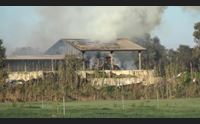 arborea incendiata un azienda agricola danni ingenti animali salvi
