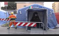 coronavirus negli ospedali dell isola montate le tende