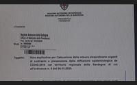 coronavirus misure straordinarie per prevenzione nota esplicativa della regione