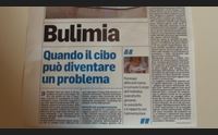 anoressia e bulimia nell inserto salute luned con l unione sarda