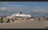 porto torres in arrivo le navi da civitavecchia e barcellona