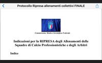 via agli allenamenti collettivi il 28 maggio si decide per il campionato