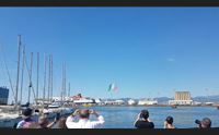 cagliari lo spettacolo delle frecce un abbraccio tricolore alla citt