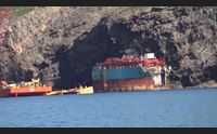 sant antioco quasi completato il recupero della nave incagliata